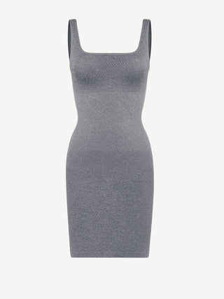 Nala Square-Neck Snatched Shapewear Dress