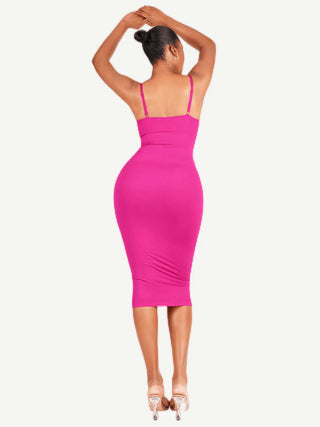 Lilly V-Neck Snatched Shapewear Dress