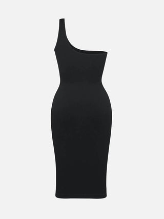 Zara One-Shoulder Waist Trimming Dress