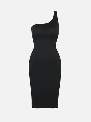 Zara One-Shoulder Waist Trimming Dress