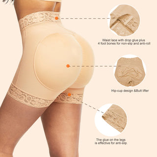 Rihanna High Waist Lace Butt Enhancer Panty Curve Smoothing