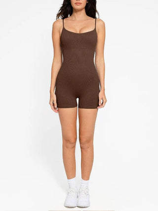 Samantha Seamless Ribbed Tank Shapewear Romper