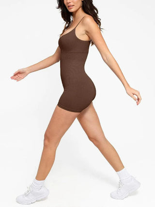 Samantha Seamless Ribbed Tank Shapewear Romper