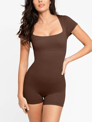 Serena Seamless Ribbed Active Shapewear Romper