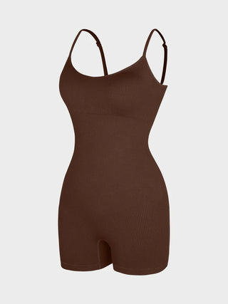 Samantha Seamless Ribbed Tank Shapewear Romper