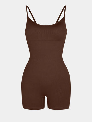 Samantha Seamless Ribbed Tank Shapewear Romper