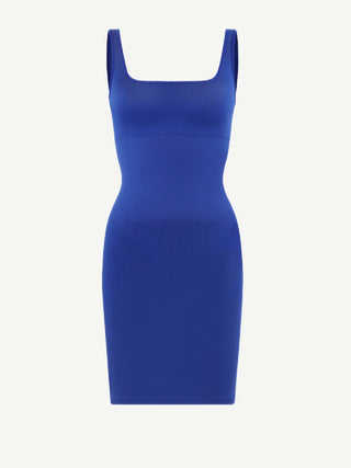 Nala Square-Neck Snatched Shapewear Dress