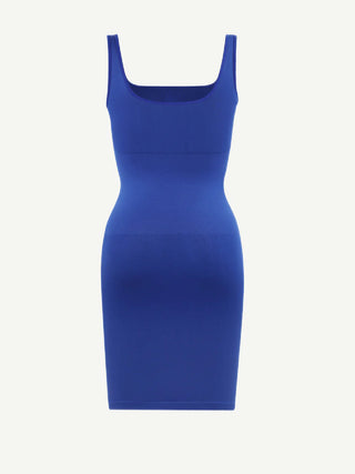 Nala Square-Neck Snatched Shapewear Dress