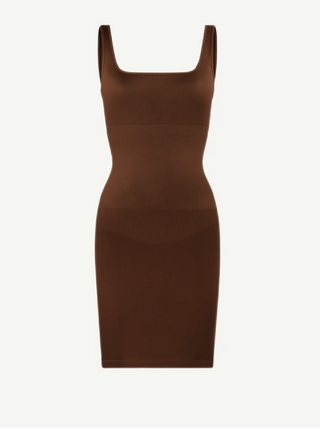 Nala Square-Neck Snatched Shapewear Dress