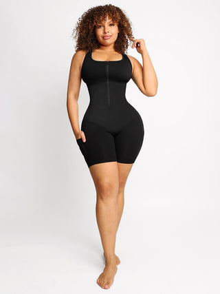 Stretch Athletic Sauna Bodyshaper With Pockets