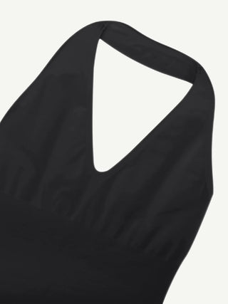 Seamless Hanging Neck Bodysuit Shapewear