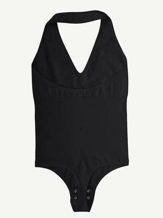 Seamless Hanging Neck Bodysuit Shapewear