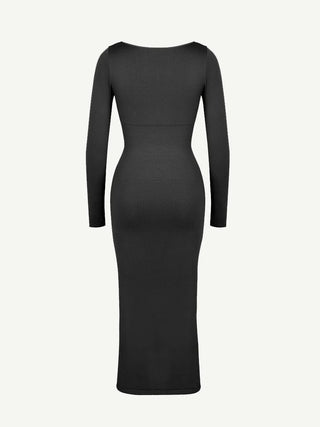 Elena Seamless High Slit Shaping Dress