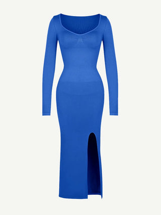 Elena Seamless High Slit Shaping Dress