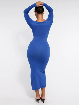 Elena Seamless High Slit Shaping Dress